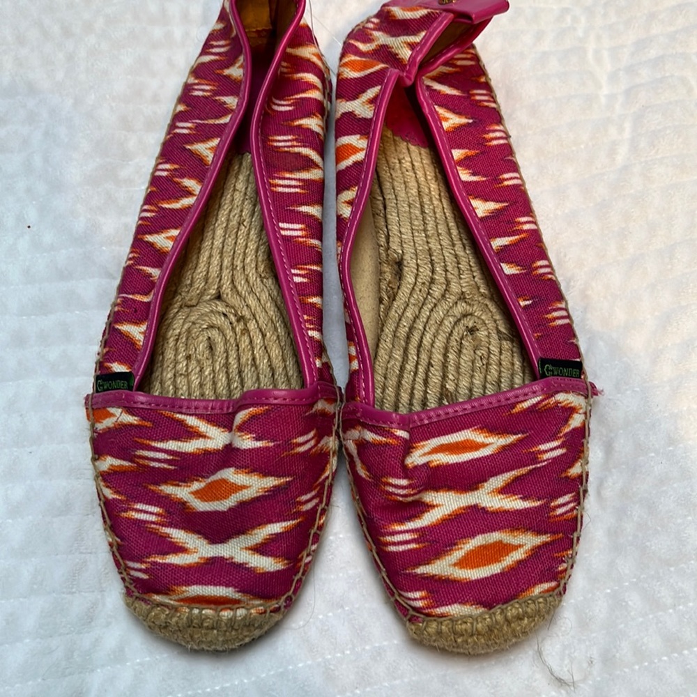 Wonder  Espadrilles pink pattern size 8